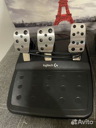 Руль Logitech g29+педали+шифтер g25