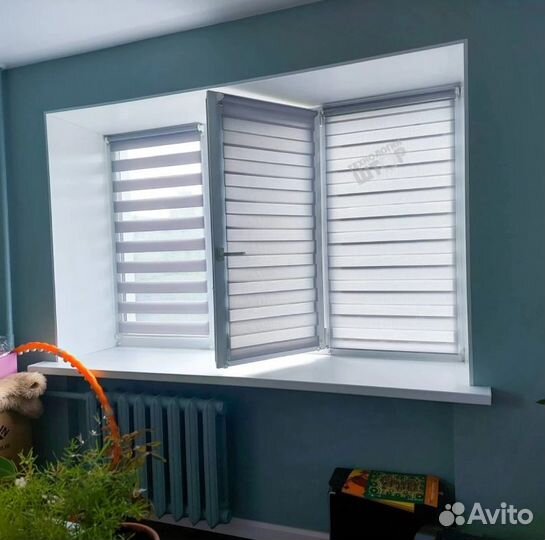 Рулонные шторы в коробе и с направляющими I3273