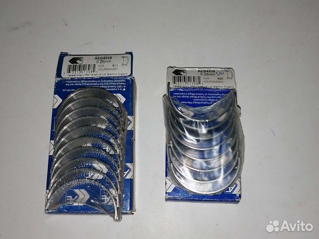 Вкладыши шатунные и коренные ауди