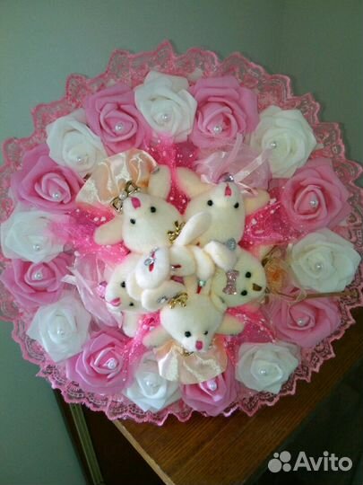 Букеты с игрушками