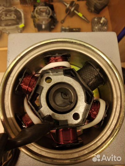 Генератор в сборе на китайский скутер мопед мото