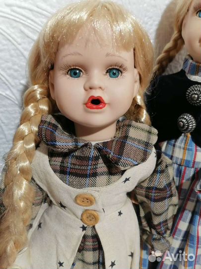 Коллекционная фарфоровая кукла пара