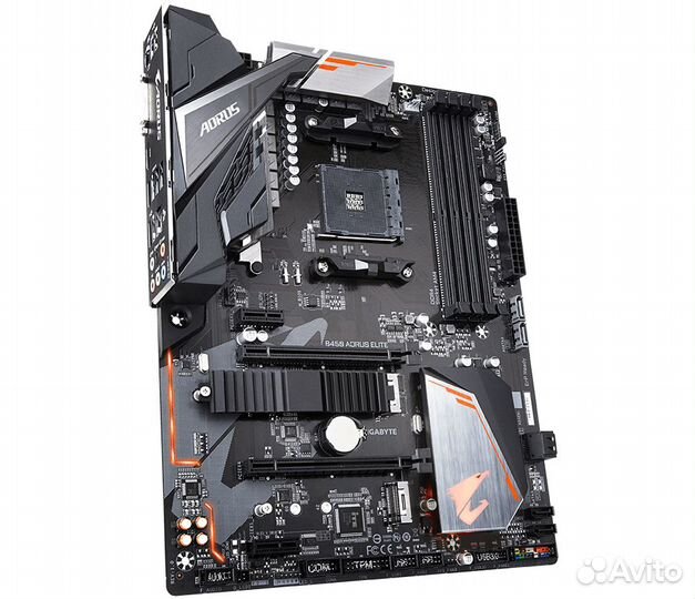 Материнская плата Gigabyte am4 b450 aorus elite