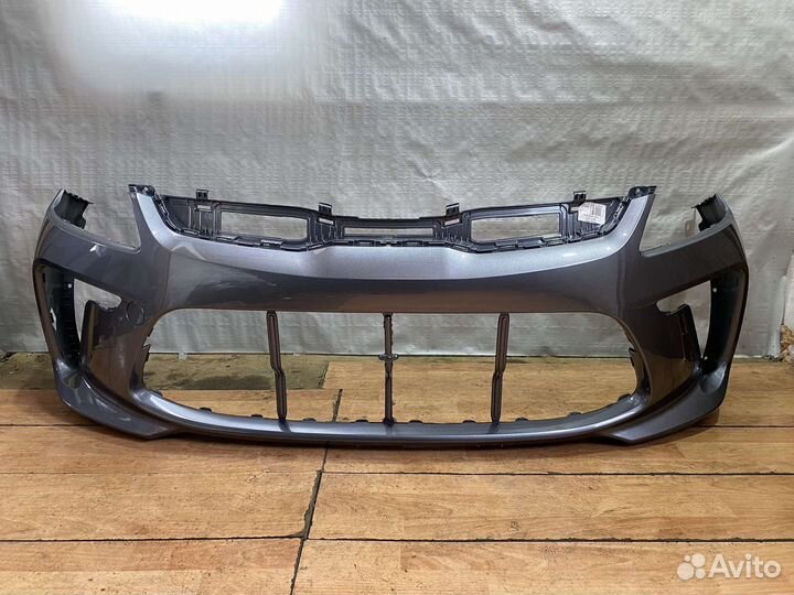 Бампер передний серый Kia Rio 2017-2020