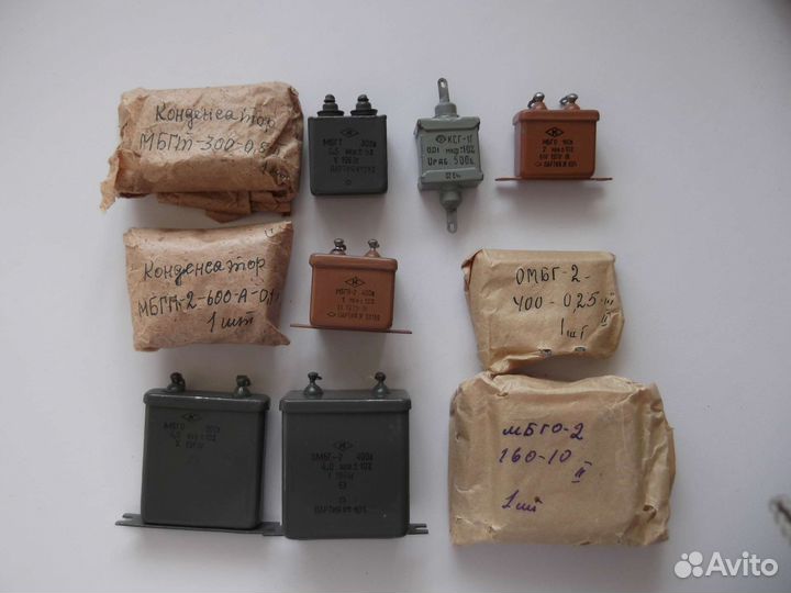 Конденсаторы мбго(2), мбгп-2, мбгт, омбг-2, ксг-1Г