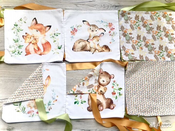 Бортики для детской кроватки