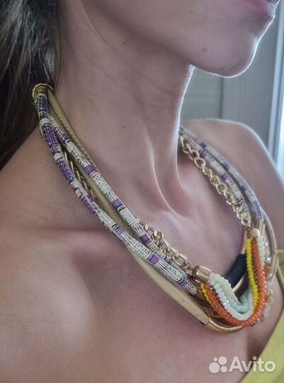 Бижутерия колье бусы