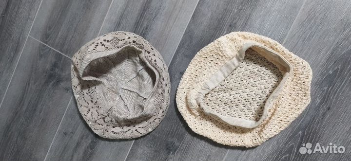 Льняные летние шапочки