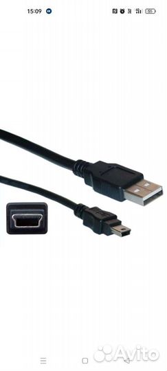 Кабель usb+mini