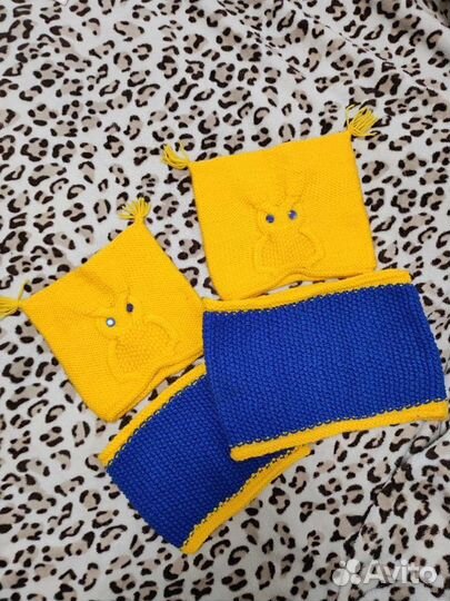 Шапка и снуд детский