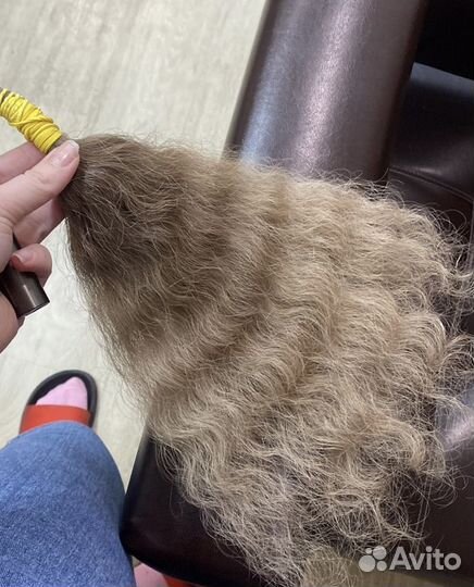 Волосы кудри 40 см натуральные