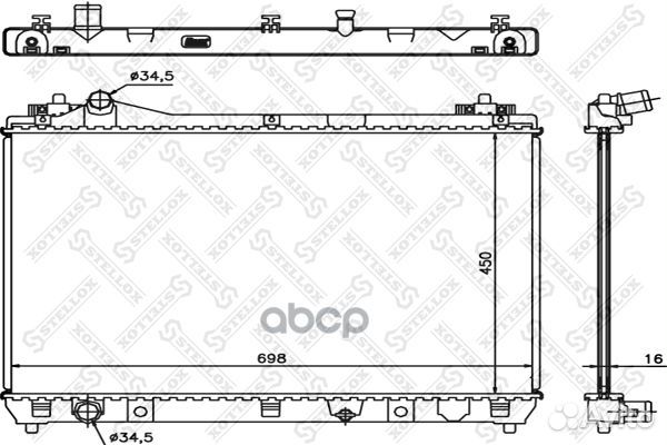 10-25457-SX радиатор системы охлаждения Suzuki