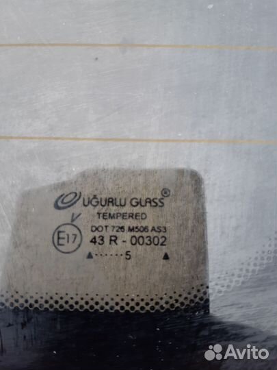 Задняя даерь (стекло) кунга пикапа