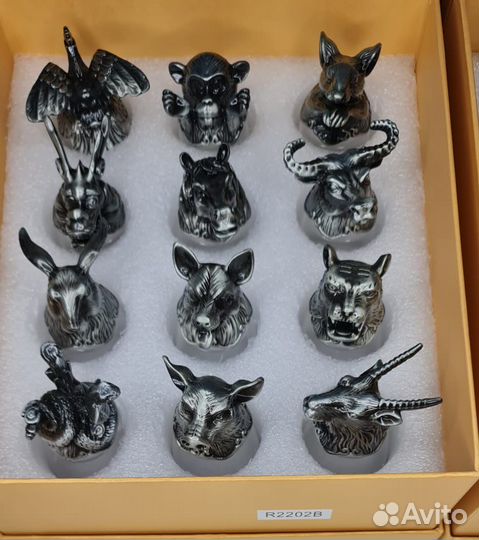 Рюмки стопки перевертыши 12 шт набор звери