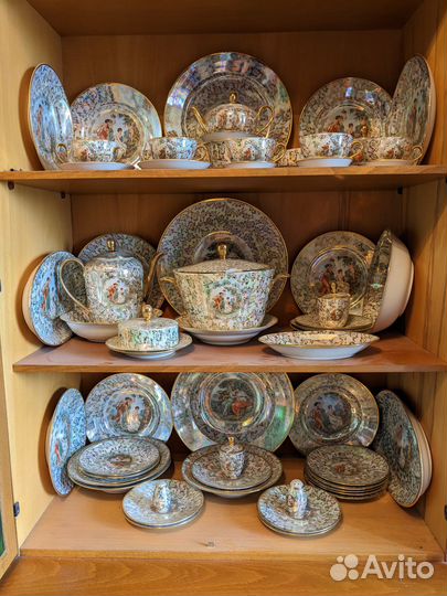 Сервиз Мадонна паутинка Fortuna ГДР 69 предметов