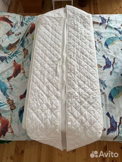 Матрас и наматрасник 120*60 Plitex, бортик IKEA