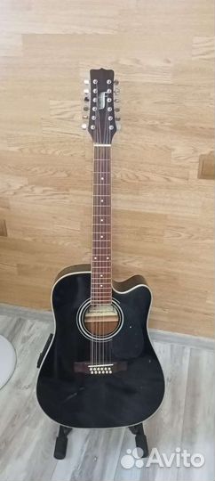 Электроакустическая 12 струнная гитара Flight