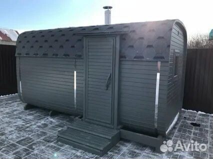 Баня бочка Квадро 3 м