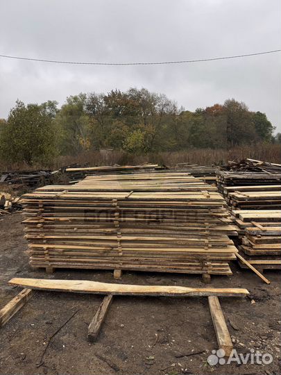 Необрезная доска липа 50 мм термо