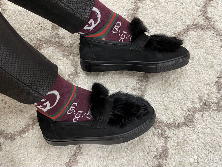 Зимние лоферы