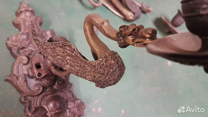 Канделябр бронзовый старинный