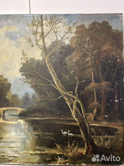 Картина на холсте масло 1946 год