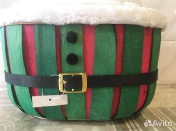 Набор из 3-х кашпо Пояс Дед Мороза