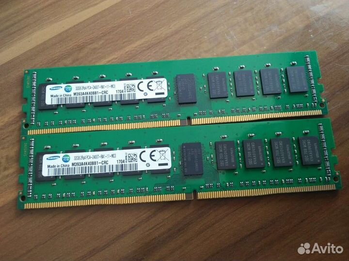 Память samsung 32Gb DDR4 2400MHz ECC REG
