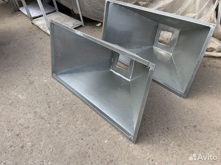 Вытяжной зонт из оцинковки 125/65/55