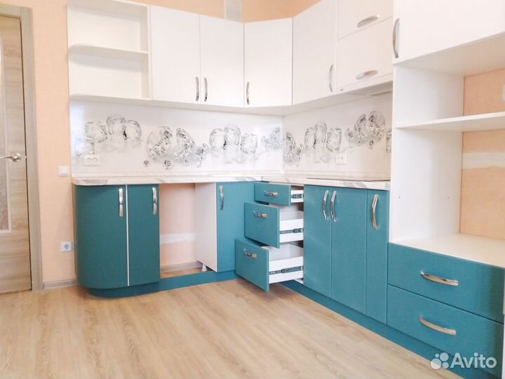 Кухонный гарнитур. Угловая кухня глянец ксп:25927