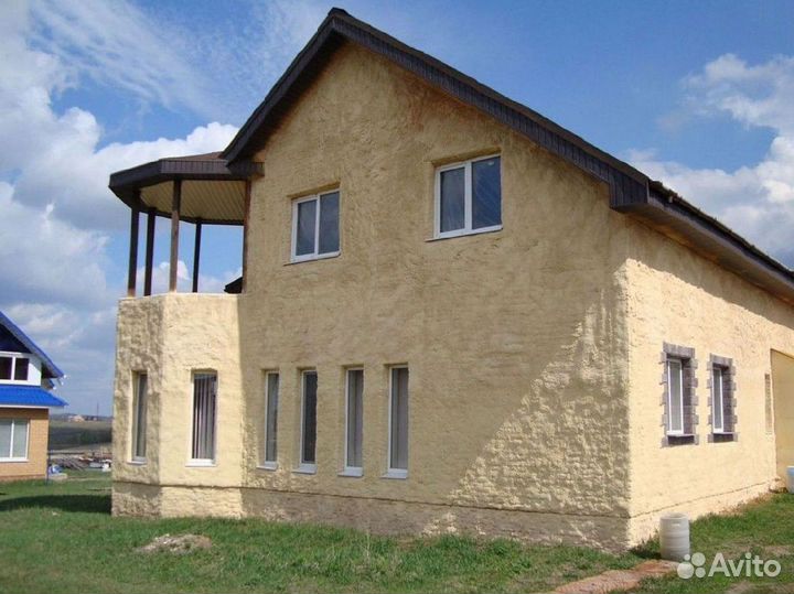 Утепление дома напылением пенополиуретана