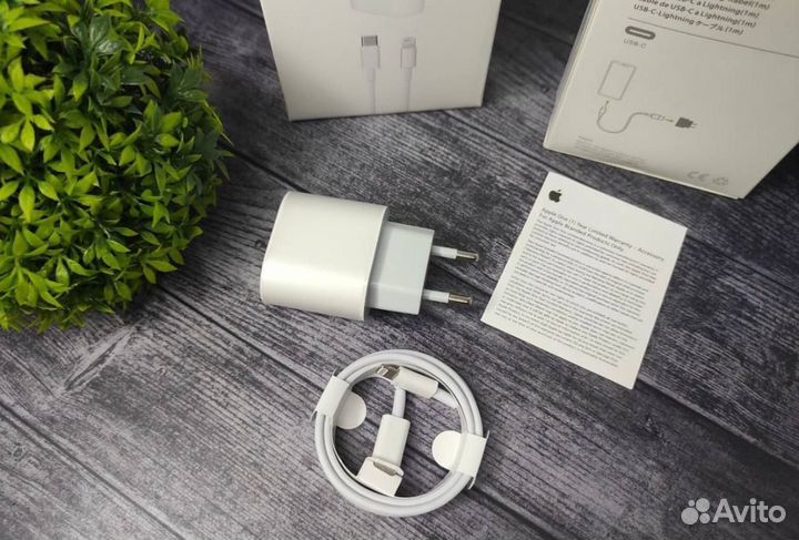 Быстрая зарядка для iPhone 20w Apple гарантия