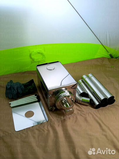 Туристическая печь Пошехонка Малая на 15 л. c 3D э