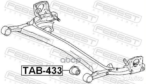 Сайлентблок задней балкиtoyota yaris/echo 99-05