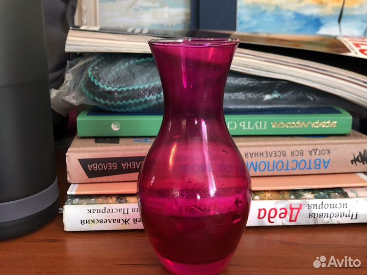 Вазочка миниатюрная, цветное стекло