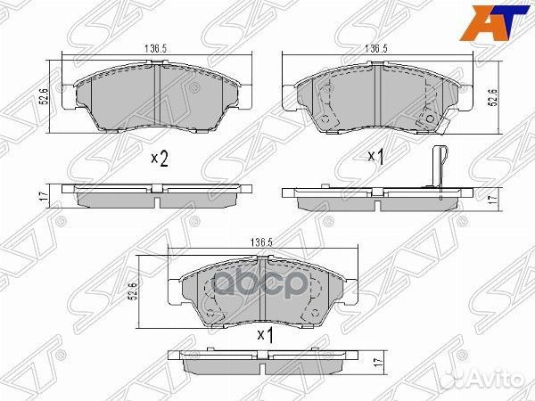 Колодки тормозные перед suzuki liana ST-55810-5