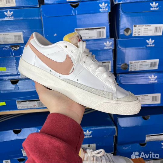 Оригинал 7 US Nike Blazer Low 77 White Rose