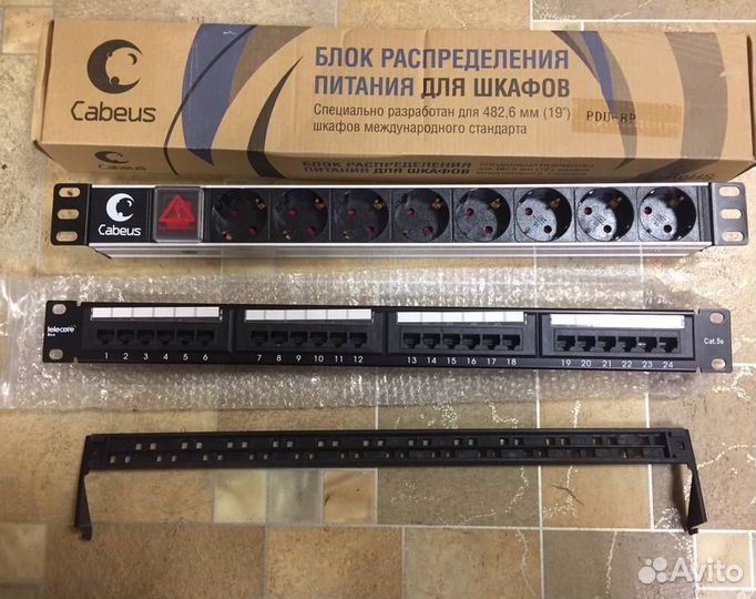 Органайзеры, охлаждение, полки в стойку 19