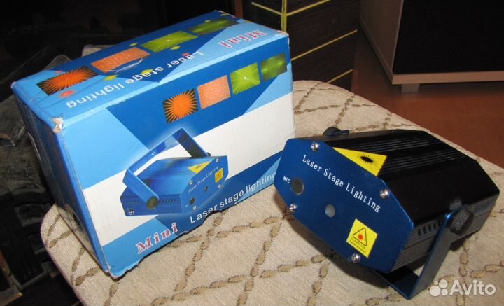 Лазер Светомузыка Pro Mini LED GR-150mW Mic Strob