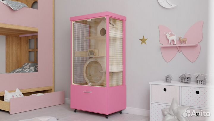 Клетка Витрина для шиншилл дегу хорька белки птиц4