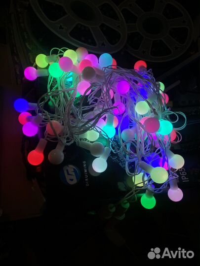 Уличная гирлянда шарики 10м