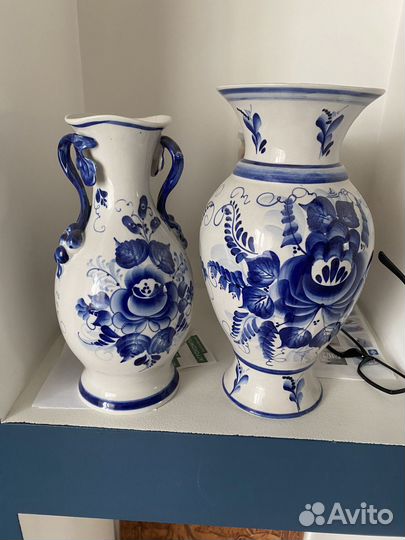 Вазы, кувшины гжель