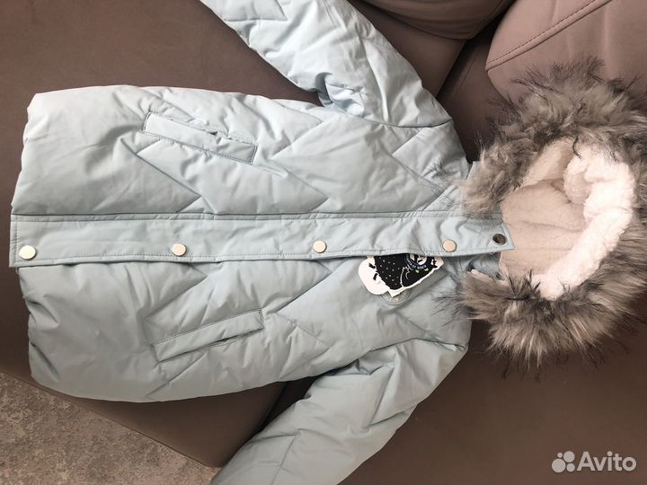 Зимнее пальто на девочку 104