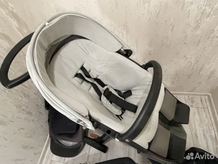 Коляска stokke xplory v6 2 в 1 + люлька + прогулка