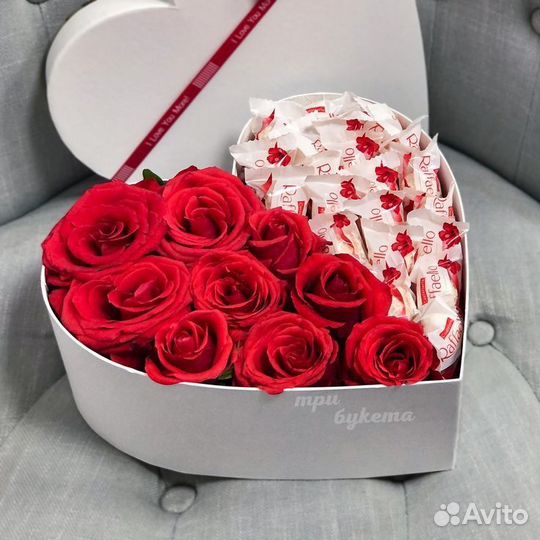 Набор розы и конфеты