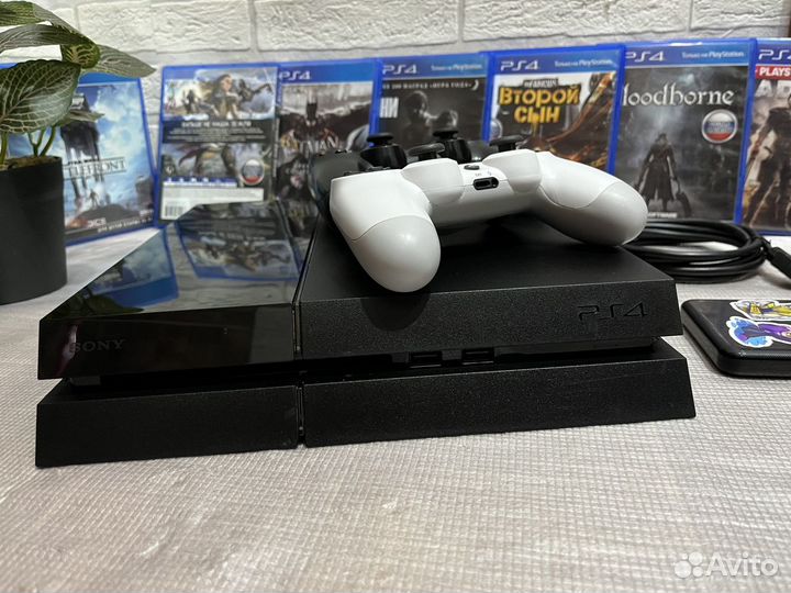 Sony PlayStation 4 Fat+ништяки+750 игр