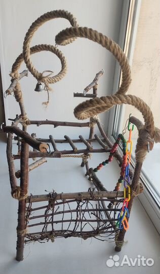 Игровая площадка для волнистых попугаев