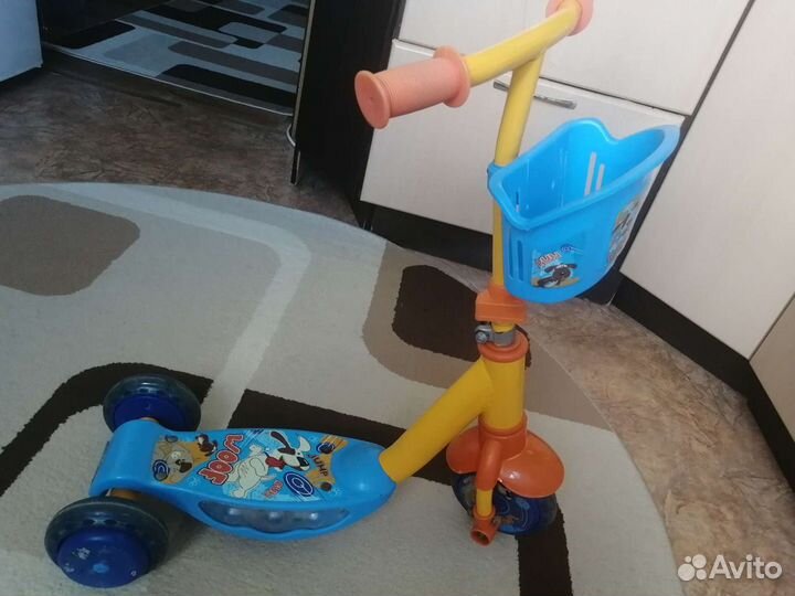 Самокат детский трехколесный бу