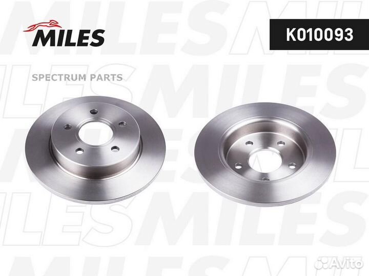 Miles K010093 Диск тормозной задний ford focus II