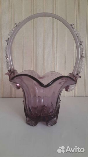 Посуда из цветного стекла СССР